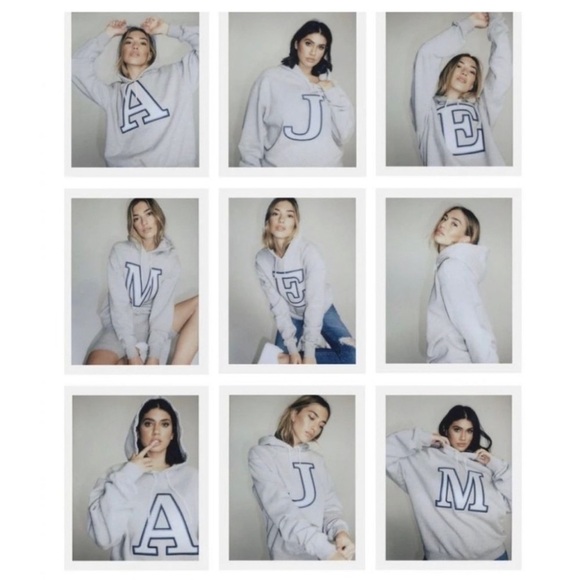 NWT Good American Letter A Fleece Oversize Boyfriend Hoodie Sweatshirt - Picture 2 of 8